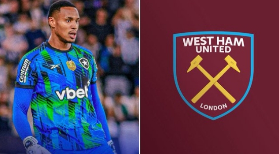 罗马诺：西汉姆联即将签下博塔弗戈门将维克托，转会费约为1000万欧